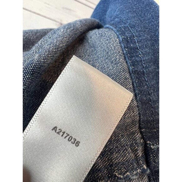 Quacker Factory Denim Trucker Jacket Plus size 1X Jean coat NWT Full Zip Studded - Picture 9 of 11